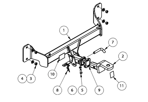 TOWBAR & WIRING KIT BMW 1 SERIES F20 HATCH 3/12-ON