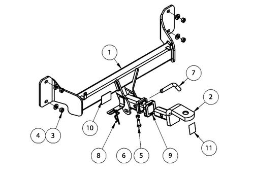 TOWBAR & WIRING KIT BMW 1 SERIES F20 HATCH 3/12-ON