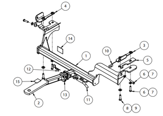 TOWBAR & WIRING KIT FORD ECOSPORT 12/13-ON T=1800