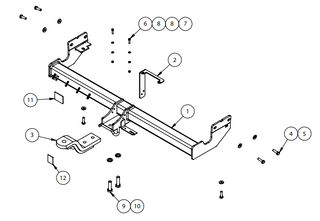 TOWBAR & WIRING KIT KIA RONDO 6/13-ON RP SERIES