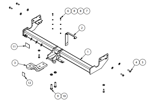 TOWBAR & WIRING KIT KIA RONDO 6/13-ON RP SERIES