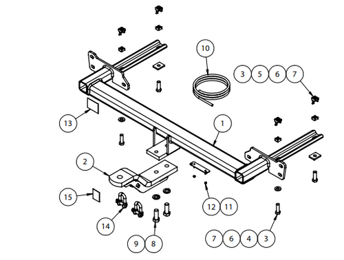 TOWBAR & WIRING KIT HOL CRUZE WAGON 7 / 12 -16/16