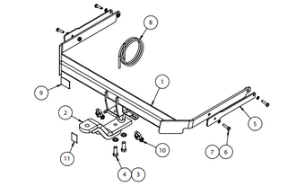 TOWBAR & WIRING KIT FORD FOCUS SED MY13  8/12 - ON