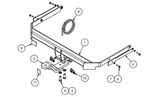 TOWBAR & WIRING KIT FORD FOCUS SED MY13  8/12 - ON