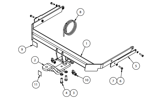 TOWBAR & WIRING KIT FORD FOCUS SED MY13  8/12 - ON