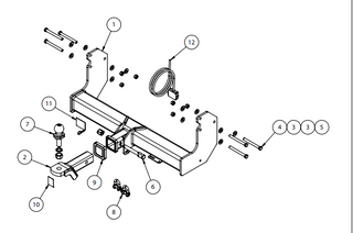 TOWBAR & WIRING KIT FORD TRANSIT VO CAB CHASSIS