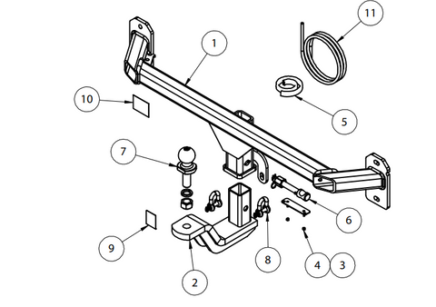 TOWBAR & WIRING KIT BMW 2 SERIES (F45) TOURER WAG