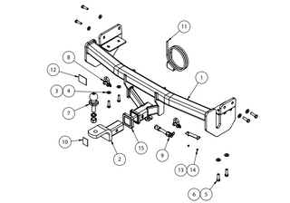 TOWBAR & WIRING KIT NISSAN JUKE 4WD REQ-4826 T=12