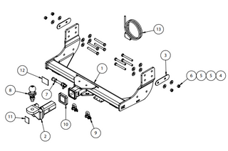 TOWBAR & WIRING KIT FORD TRANSIT CUSTOM VN 2/14-ON