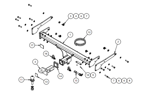 TOWBAR & WIRING KIT SUZUKI VITARA 6/15-10/18