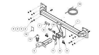 TOWBAR & WIRING KIT VOLVO XC90  L SER 2/15-ON