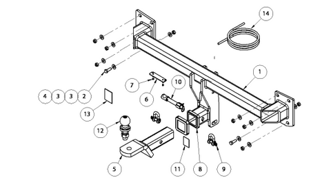 TOWBAR & WIRING KIT VOLVO XC90  L SER 2/15-ON