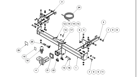 TOWBAR & WIRING KIT HOL ASTRA BK 09/16-11/20