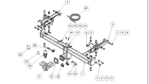 TOWBAR & WIRING KIT HOL ASTRA BK 09/16-11/20