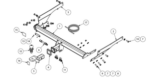 TOWBAR & WIRING KIT MAZDA CX9  7-16  ON REQ-4826