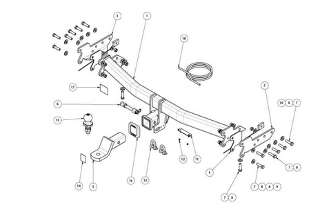 TOWBAR & WIRING KIT PAJERO SPORT QF 11/19-02/24