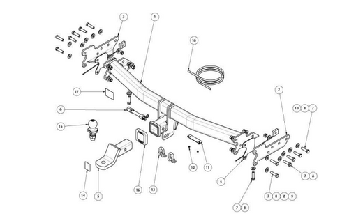 TOWBAR & WIRING KIT PAJERO SPORT QF 11/19-02/24