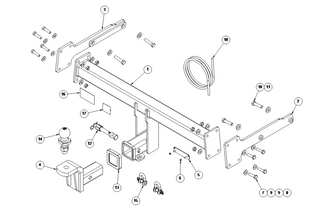 TOWBAR & WIRING KIT AUDI  A4 B9 5DR WAG 10/15-ON