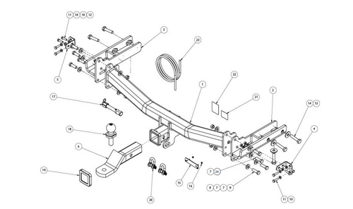 HAYMAN REESE FORD ENDURA OCT 2018-ON TOWBAR KIT