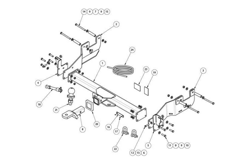 TOWBAR & WIRING KIT FIAT DUCATO SER 6  6/16-ON