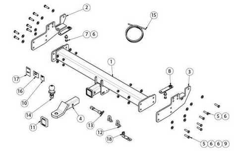 TOWBAR & WIRING KIT D-MAX BT-50  07/20-ON 3500/350