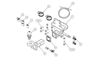 TOWBAR & WIRING KIT HAVAL H9  08/17-ON  2500/250KG