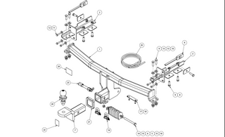 TOWBAR & WIRING KIT HONDA CRV 05/17-06/23