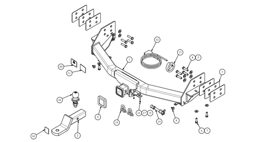 TOWBAR & WIRING KIT HOLDEN TRAILBLAZER RG 1/13 -ON