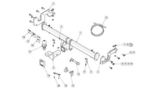 TOWBAR & WIRING KIT HYUNDAI VENUE  7/19-ON