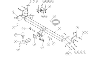 TOWBAR & WIRING KIT HYUNDAI I30 HTCH 3/17-ON