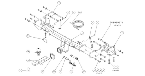 TOWBAR & WIRING KIT HYUNDAI SANTA FE (TM) 04/18 ON