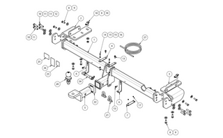 TOWBAR & WIRING KIT HYUNDAI TUCSON 6/18-ON