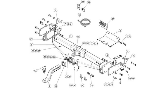 D-MAX BT-50 X-BAR C/C  7/20-ON