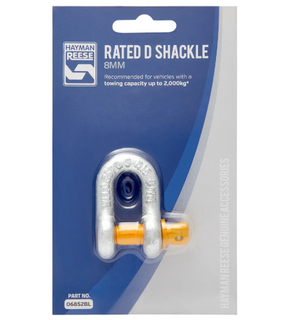 RATED D-SHACKLE 8MM