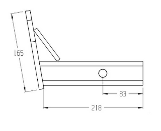 HAYMAN REESE PINTLE HOOK ADAPTOR 50X50 3500KG