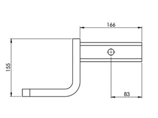 HAYMAN REESE TOWBALL MOUNT 50X50 2500KG