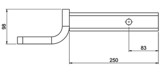 HAYMAN REESE TOWBALL MOUNT 50X50 2500KG