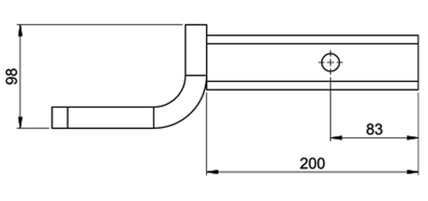 HAYMAN REESE TOWBALL MOUNT 50X50 2500KG