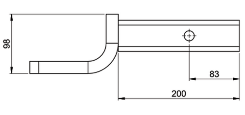 HAYMAN REESE TOWBALL MOUNT 50X50 2500KG