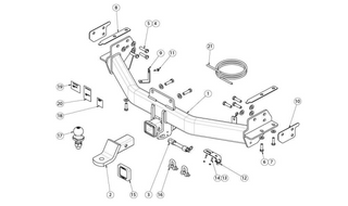 TOWBAR & WIRING KIT ISUZU MU-X MY21 6/21 -ON