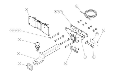 TOWBAR & WIRING KIT JEEP WRANGLER JL 3&5DR 4/19-ON