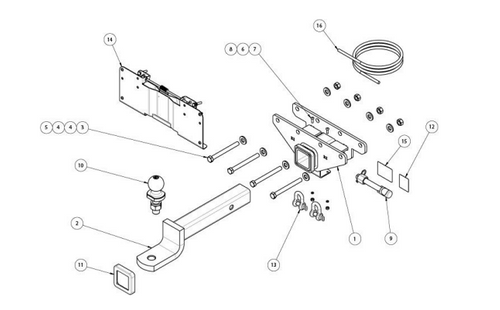 TOWBAR & WIRING KIT JEEP WRANGLER JL 3&5DR 4/19-ON