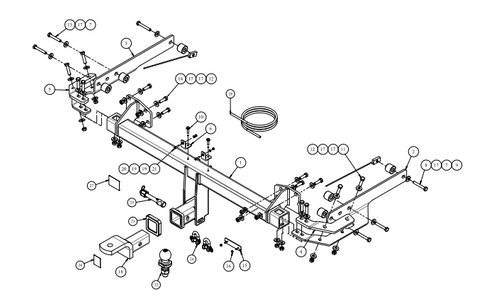 TOWBAR & WIRING KIT KIA STINGER CK  REQ-4826 ECU