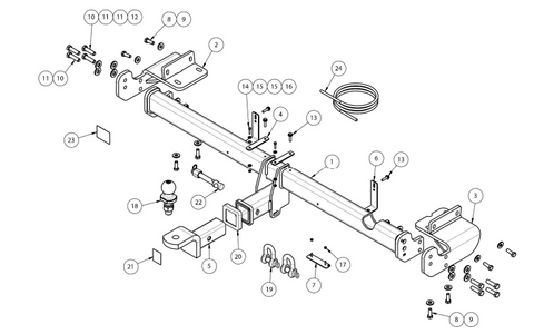 TOWBAR & WIRING KIT KIA SPORTAGE 01/19 ON