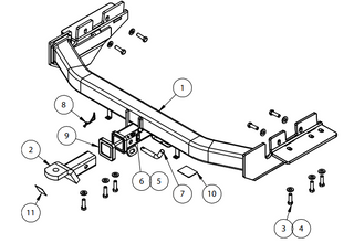 TOWBAR & WIRING KIT PATHFINDER R52 10/13-12/20