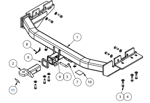 TOWBAR & WIRING KIT PATHFINDER R52 10/13-12/20