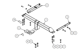 TOWBAR & WIRING KIT NISSAN PULSAR HATCH C12 SERIES