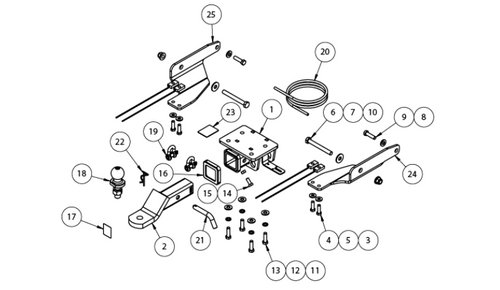 TOWBAR & WIRING KIT VW AMAROK 2/11 -ON 3500/300KG