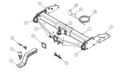 TOWBAR & WIRING KIT NISSAN NAVARA NP300   XBAR