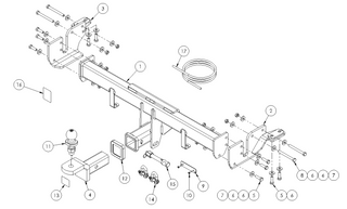 TOWBAR & WIRING KIT MITSUBISHI ECLIPSE 11/17 - ON